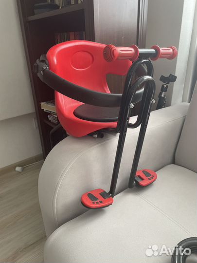 Детское кресло для велосипеда переднее, велокресло