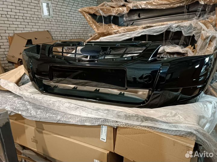 Бампер priora 2 передний сине-черный космос 665