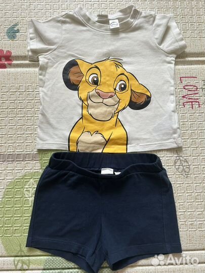 Костюмы летние и песочники для мальчика