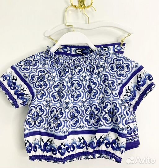 Костюм для девочки. Топ+шорты