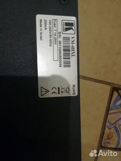 Усилитель-распределитель 1x4 hdmi