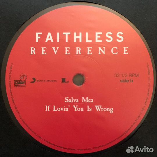 Виниловая пластинка Faithless reverence