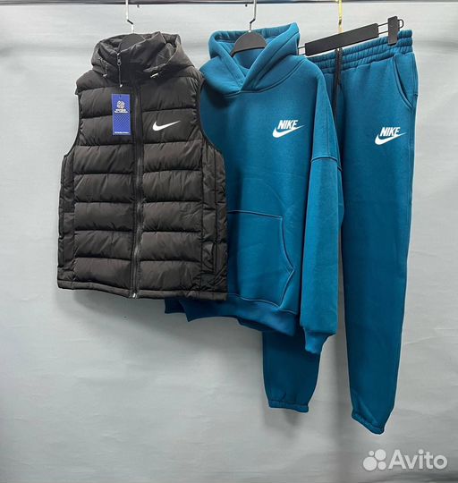 Спортивный костюм мужской тройка на флисе Nike