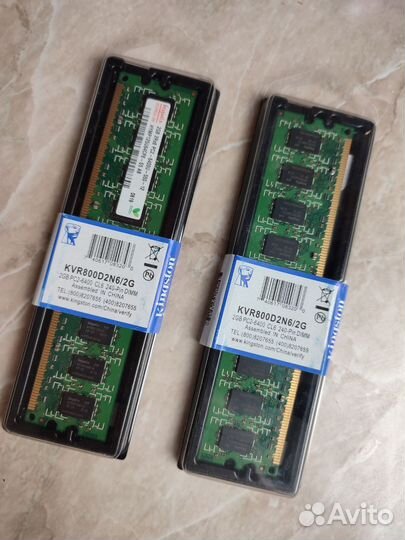 Оперативная память kingston kvr800d2n6/2g