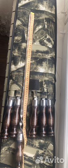 Набор шампуров в чехле. L-72см