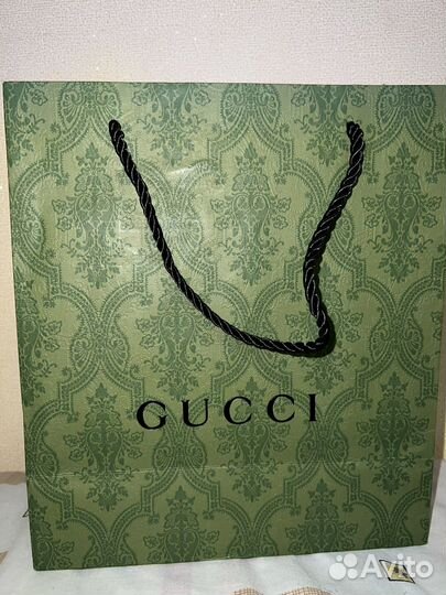 Оригинальный пакет и коробочка gucci
