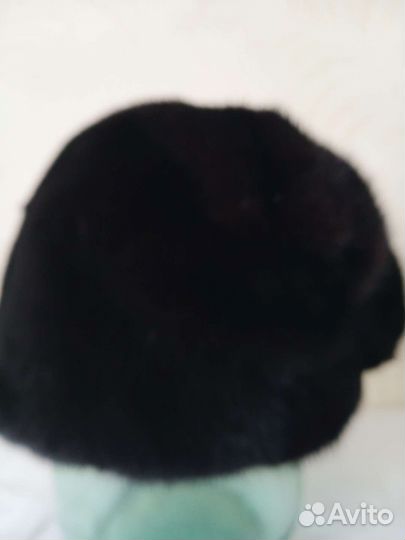 Шапка норковая женская черная