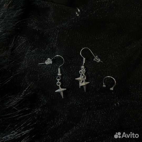 Серьги звезды