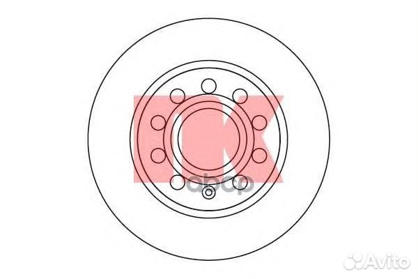 204789NK диск тормозной задний Audi A3, Skoda