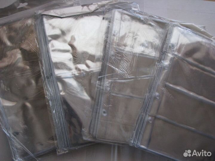 Листы для монет и бонн Оптима и папки