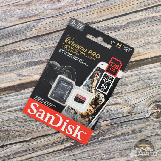 Карта памяти SanDisk MicroSD 128GB Extreme Pro V30