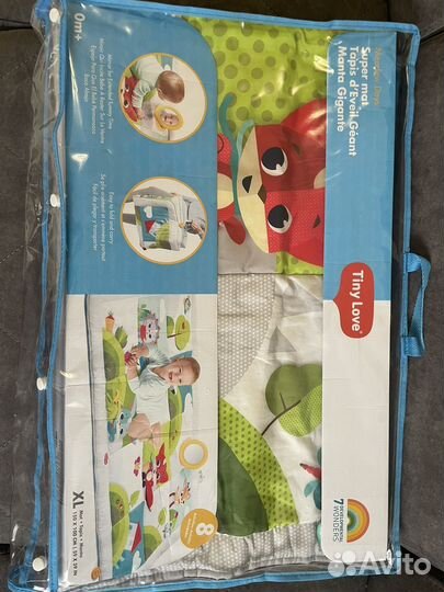 Развивающий коврик tiny love солнечная полянка 0+