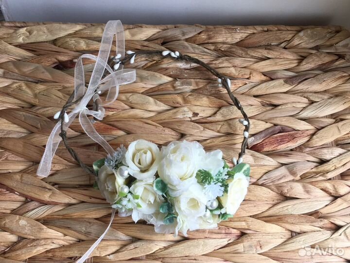 Цветочный венок на голову для малышей