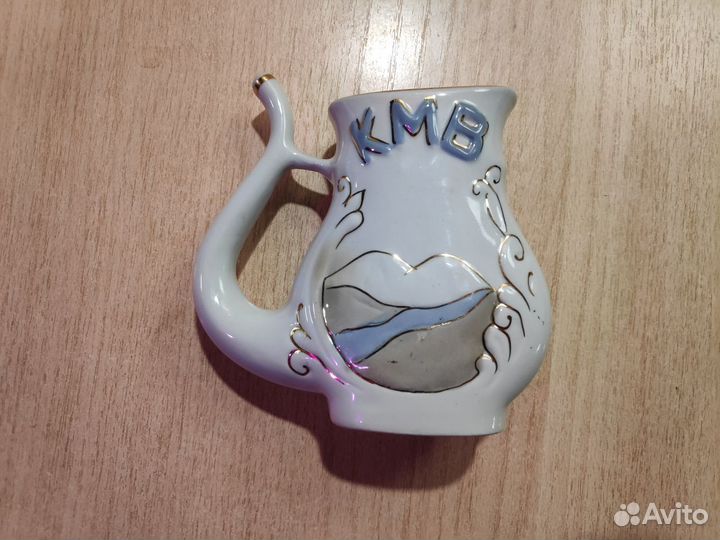 Бюветница, кружка-поилка для мин. воды фарфор