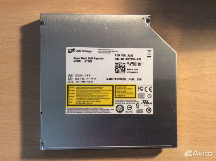 DVD привод в ноутбук GT32N (SATA)