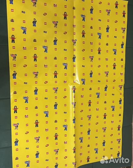 Упаковочная бумага для подарков Lego