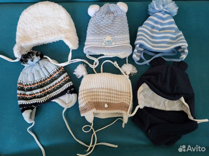 Шапка детская, чепчики от 0 до 6 мес