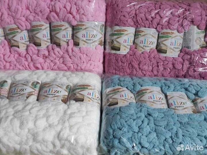 Новая пряжа Alize puffy, есть 3 цвета