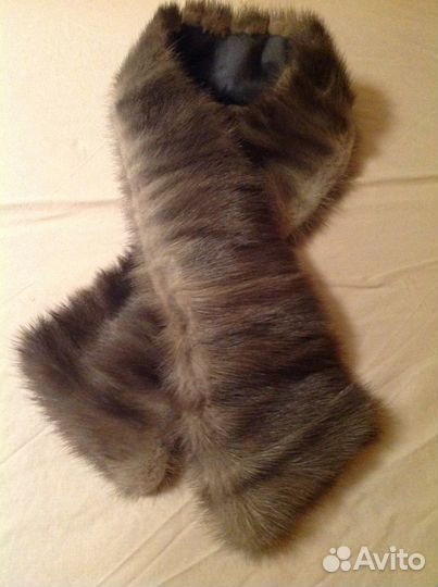 Винтажный Норковый воротник- шарф