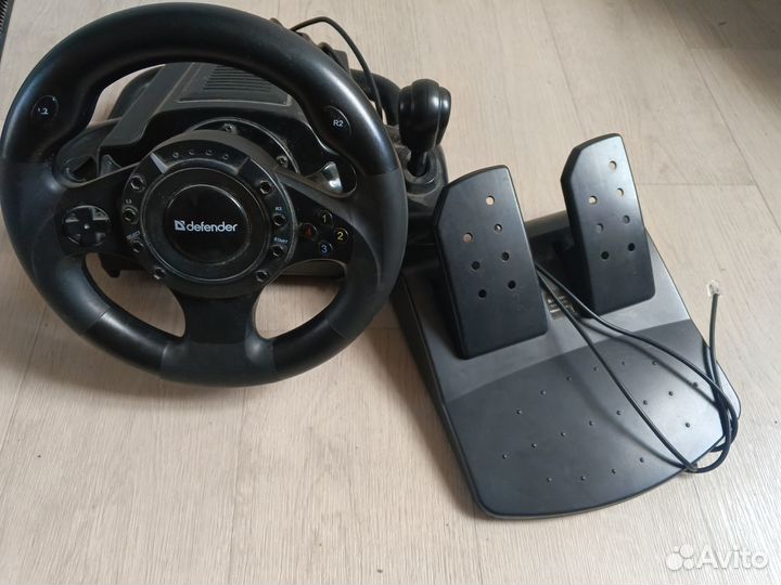 Руль Defender Forsage Drift GT, чёрный