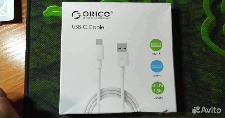 Кабель зарядки 5А: USB type-c, type-c-type-c