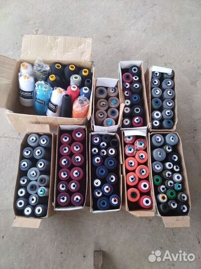 Нитки швейные остатки с производства