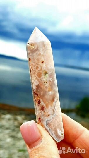 Агат Цветочный Сакура Кристалл