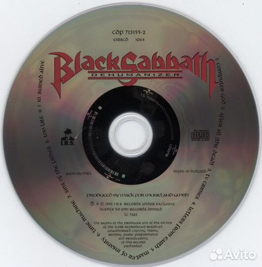 Black Sabbath – Dehumanizer (CD)