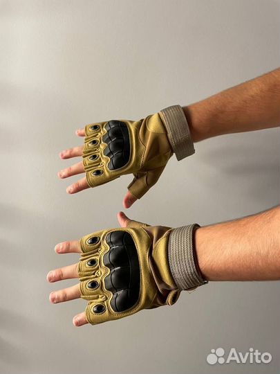 Тактические перчатки без пальцев