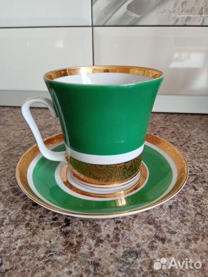Фарфор СССР чайная пара лфз