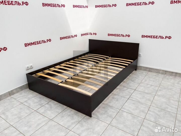 Кровать двуспальная 140х200 венге