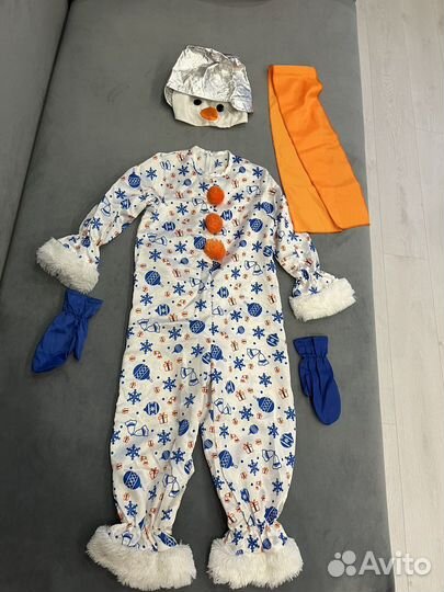 Костюм снеговика, размер 30