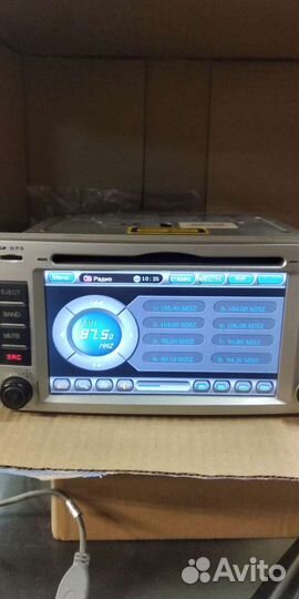 Авто магнитола на Хундай santa fe