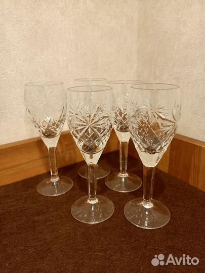 Бокалы, фужеры, стопки хрусталь