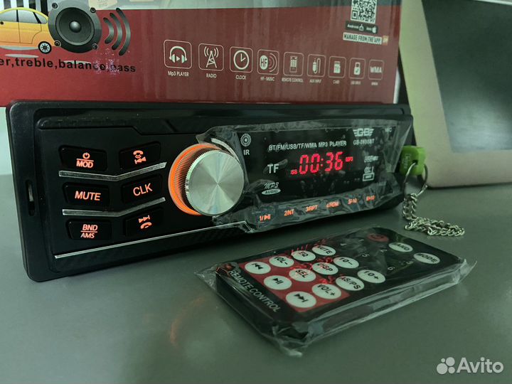 Магнитола Pioneer bluetooth/USB/AUX/FM
