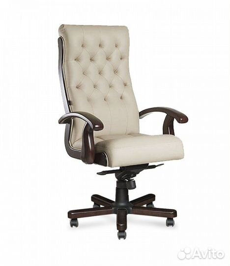 Кресло руководителя Ботичелли DB-13, белое