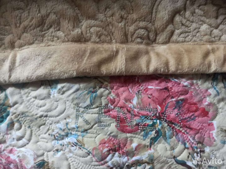 Покрывало двустороннее велюр-сатин