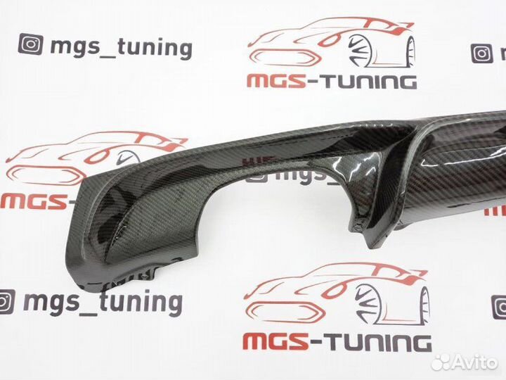 Диффузор BMW 3 series F30 M-Performance 2X2 карбон