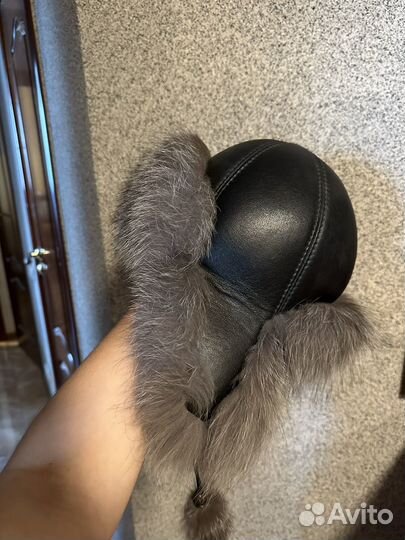 Шапка женская из чернобурки