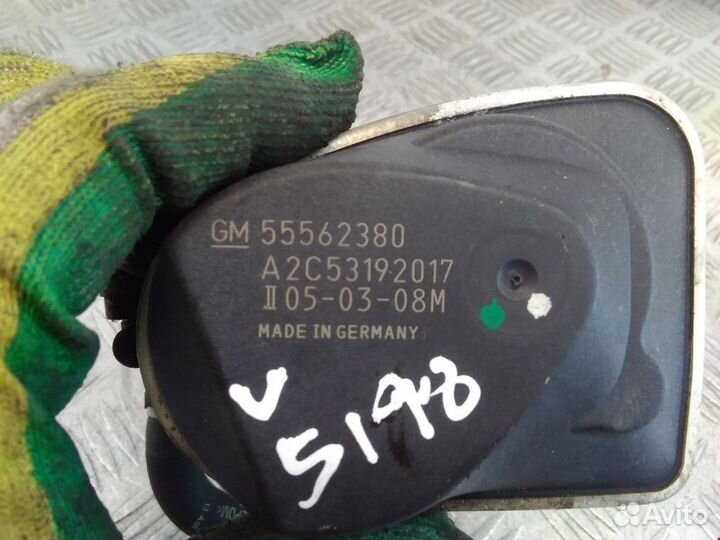 Заслонка дроссельная Opel Vectra C рест. 2008
