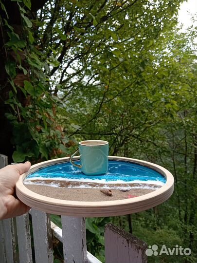 Поднос из эпоксидной смолы