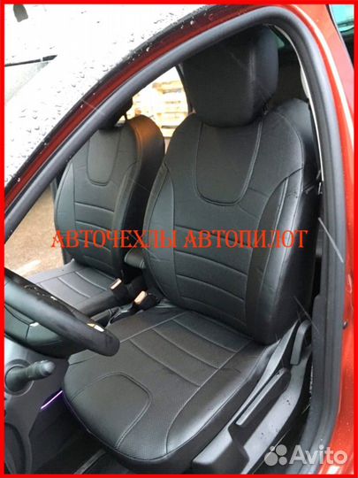 Чехлы Автопилот Renault Kaptur из экокожи чёрные