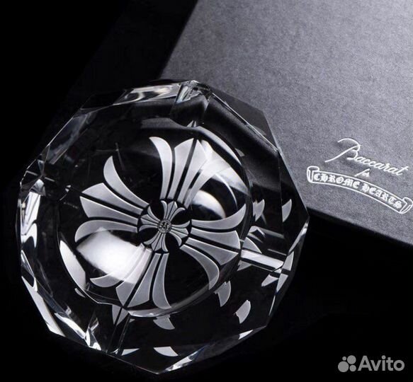 Пепельница хрусталь Baccarat x Chrome Hearts