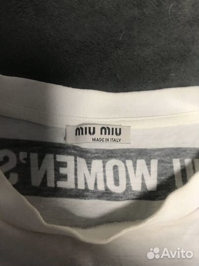 Футболка женская Miu Miu White Cotton Tales