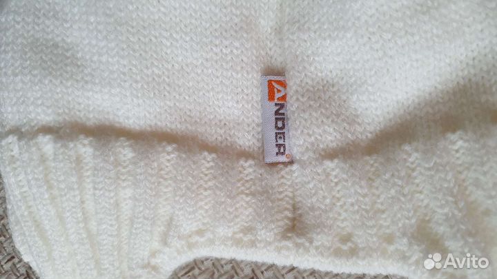 Шапка утеплённая для девочки, размер 40