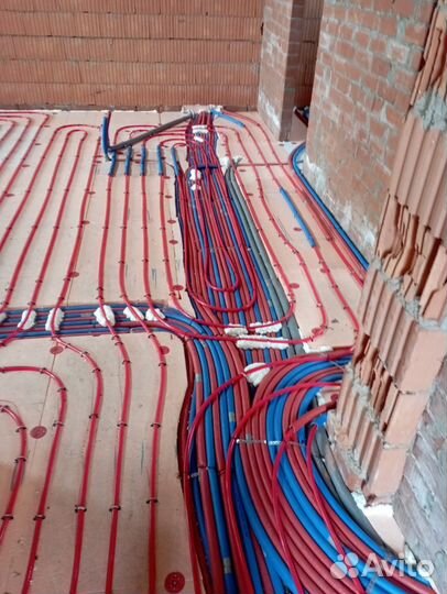 Теплый пол, отопление под ключ. Гарантия на работы