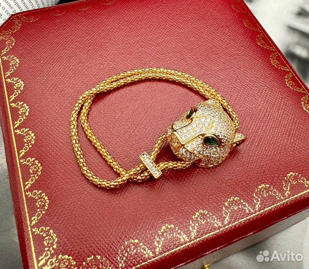 Браслет Cartier premium бижутерный сплав, цирконы