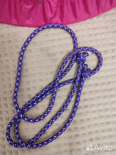 Обруч с чехлом и скакалка для гимнастики