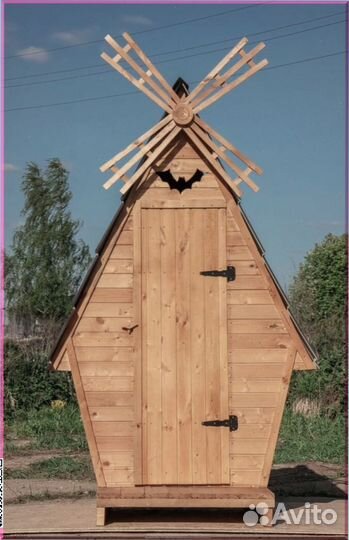 Уличный туалет с декором пчг 383