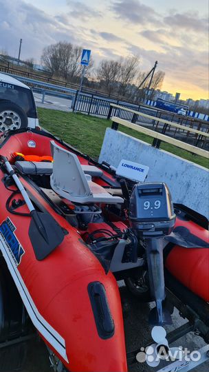 Лодка с мотром, прицепом, эхолотом полный комплект